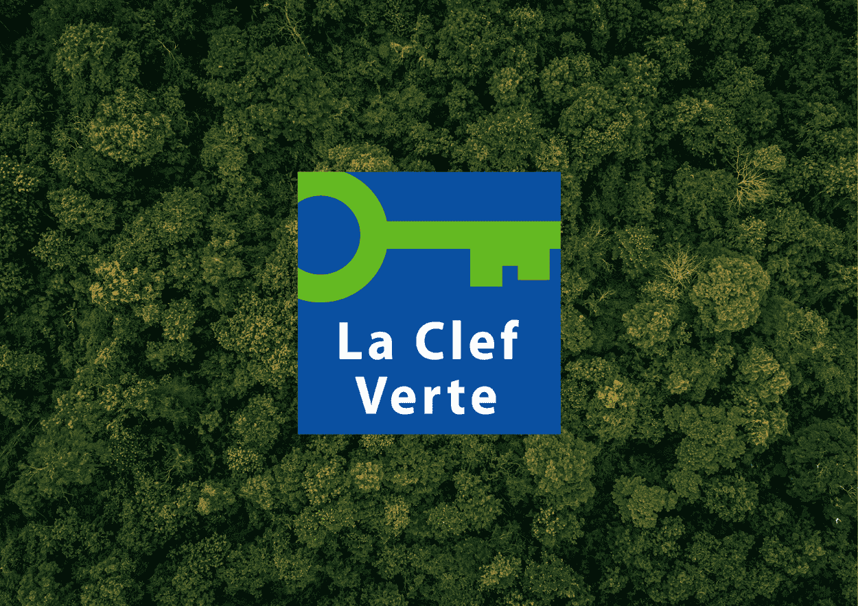 Logo La Clef Verte pour hôtel engagé dans le tourisme durable