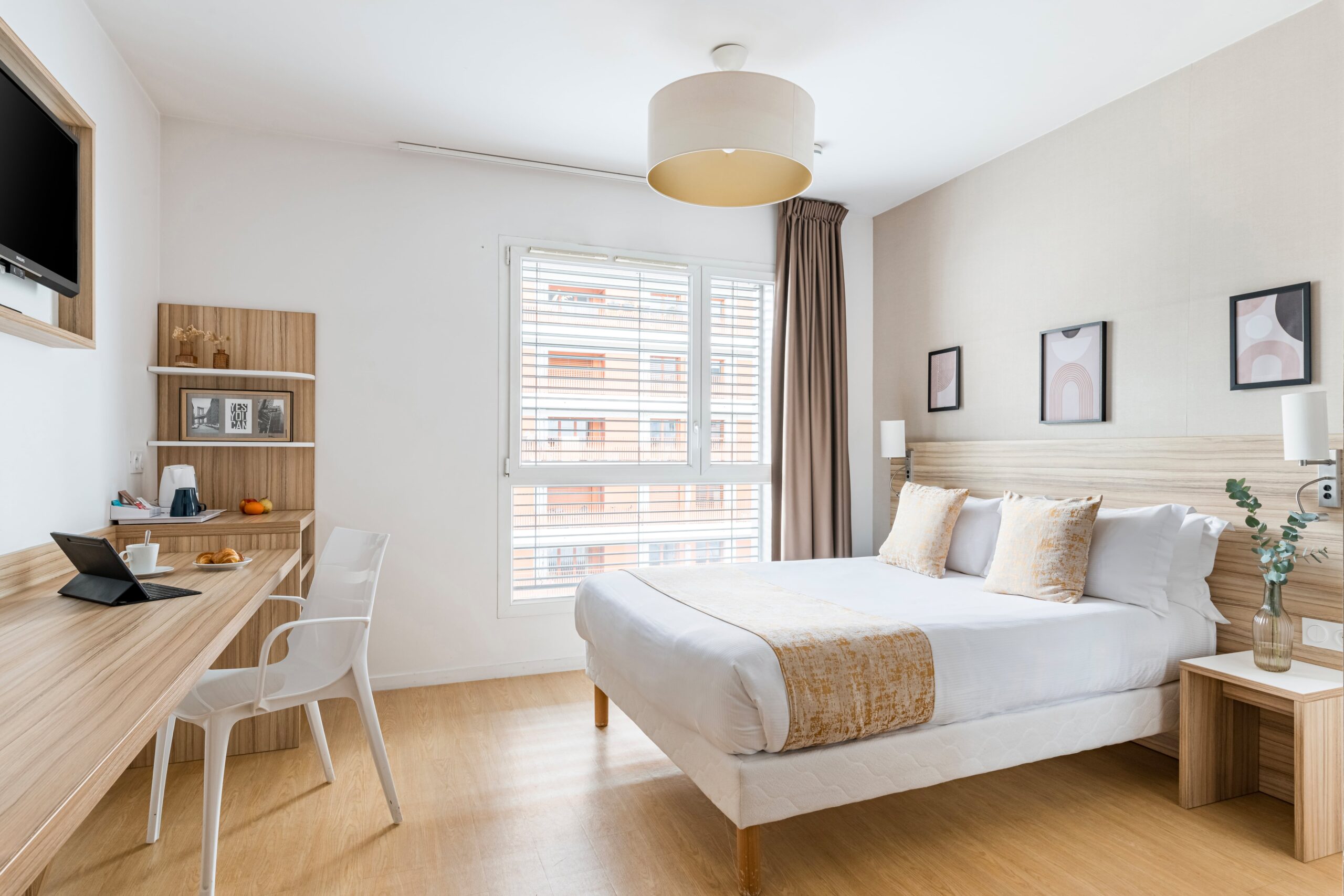 Chambre du Q7 Lodge pour groupe dans le 7e arrondissement de Lyon
