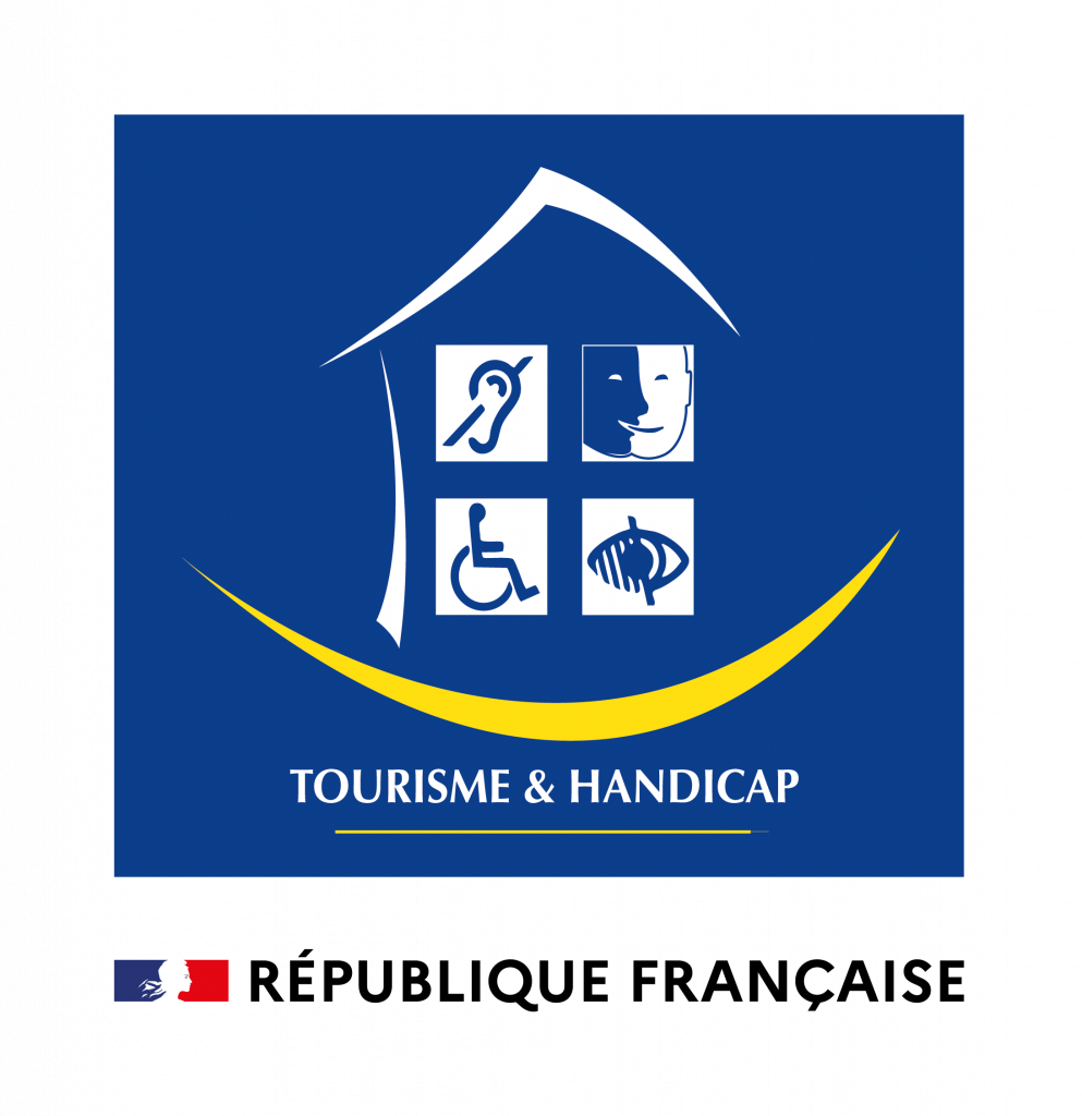 Logo Tourisme et Handicap pour identifier un hôtel accessible aux voyageurs