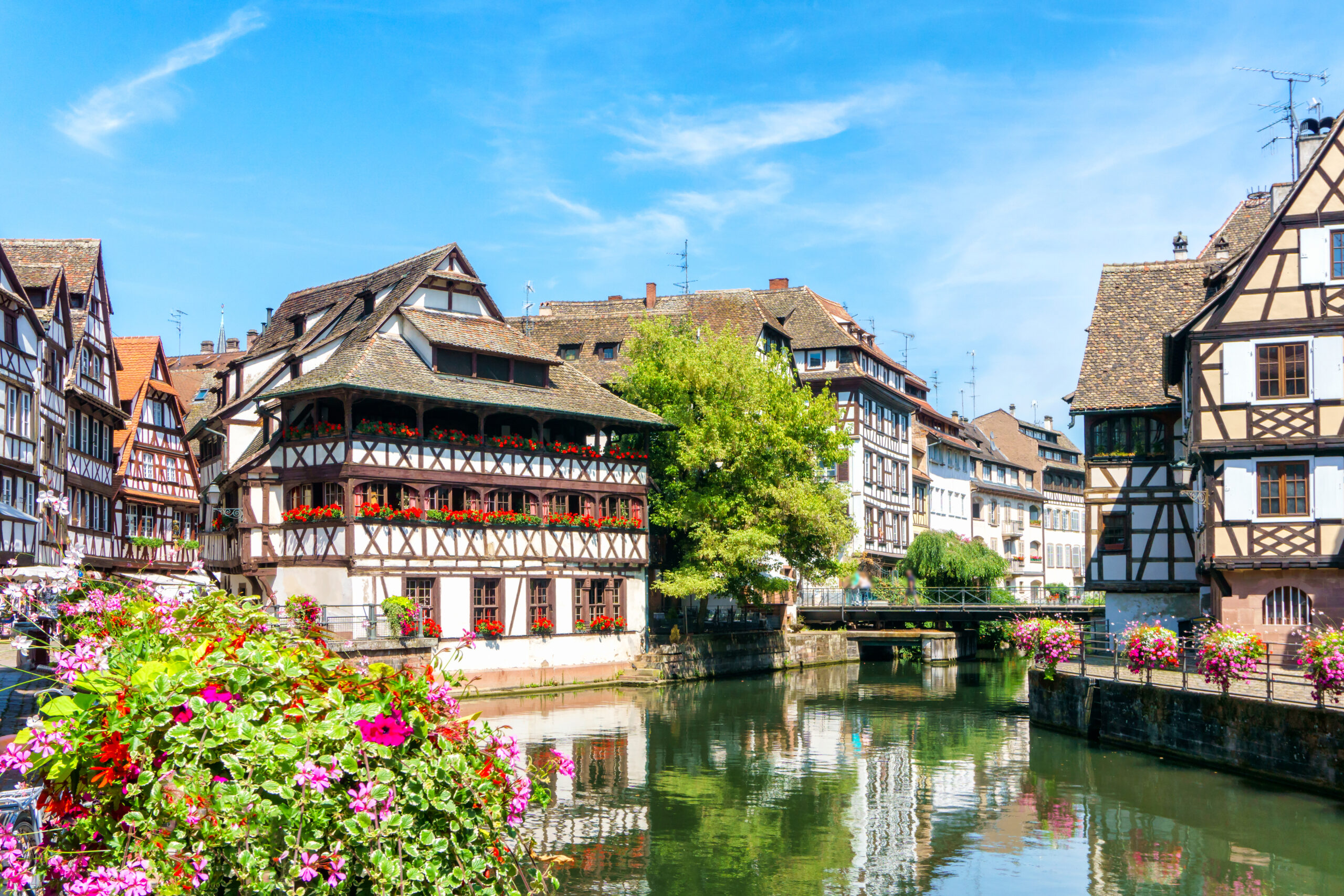 Maisons à colombages de la Petite France à Strasbourg pour séjour de groupe en Alsace